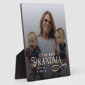 Plaque Photo Modern Best Grandma Ever Photo Personalized (Côté)