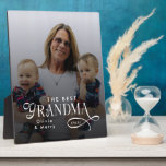Plaque Photo Modern Best Grandma Ever Photo Personalized<br><div class="desc">Celebrate the love, strength, and warmth of the woman who holds the family together with the Modern Best Grandma Ever Photo Personalized Plaque. Designed with clean modern typography and your favorite photo, this elegant plaque becomes a heartfelt keepsake she’ll proudly display for years. Perfect for birthdays, Mother’s Day, Christmas, or...</div>