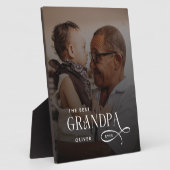 Plaque Photo Modern Best GrandPa Ever Photo Personalized (Côté)