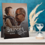 Plaque Photo Modern Best GrandPa Ever Photo Personalized<br><div class="desc">Celebrate the love, wisdom, and cherished memories with grandpa through the Modern Best Grandpa Ever Photo Personalized Poster. Featuring your favorite photo alongside a modern “Best Grandpa Ever” message, this poster turns a treasured memory into stylish, personalized wall art. Perfect for birthdays, Father’s Day, holidays, or just because, it’s a...</div>