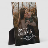 Plaque Photo Modern Best Mama Ever Photo Mothers Day Gifts (Côté)