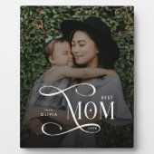 Plaque Photo Modern Best Mom Ever Photo Mothers Day Gifts (Devant)