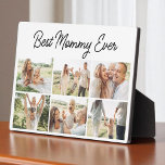 Plaque Photo Modern Best Mommy Ever Custom 6 Photo Collage<br><div class="desc">Celebrate her with a sleek and stylish keepsake she will cherish forever. This Modern Best Mommy Ever custom plaque features six photo slots to highlight your most meaningful memories. Its clean layout and contemporary design make it perfect for Mothers Day, birthdays, or any occasion where you want to honor the...</div>