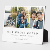 Plaque Photo Modern Dad Photo Collage Fathers Day keepsake Gift (Côté)