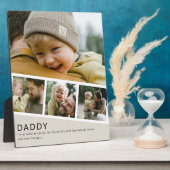 Plaque Photo Modern Daddy Photo Strip Collage (Côté)
