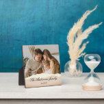 Plaque Photo Modern Family Photo & Personalized Name Gift<br><div class="desc">Modern Family Photo & Personalized Name Gift</div>