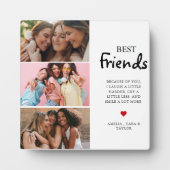 Plaque Photo Modern Friend Collage Photos Simple (Devant)