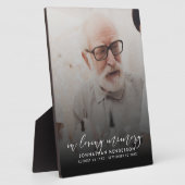 Plaque Photo Modern In Love Memory Photo Hommage (Côté)