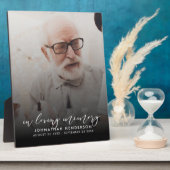 Plaque Photo Modern In Love Memory Photo Hommage (Côté)