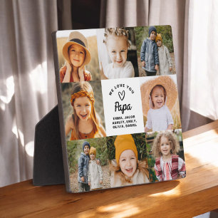 Plaque Photo Modern Love You Papa Collage Instagram Photo