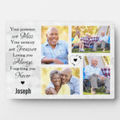 Plaque Photo Modern Marble Photo Collage Memorial Keepsake (Devant)