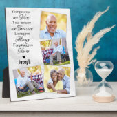 Plaque Photo Modern Marble Remembrance Photo Collage Memorial (Côté)