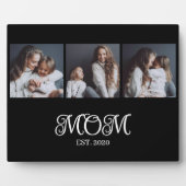 Plaque Photo Modern Mom Established Script Black 3 Photo (Devant)
