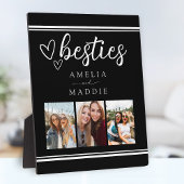 Plaque Photo Modern Photo Collage Besties Black and White
