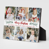 Plaque Photo Moderne 6 Photo Famille Noël (Côté)