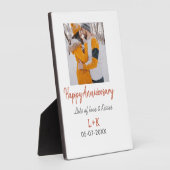 Plaque Photo Moderne boho joyeux anniversaire ajouter nom date  (Côté)