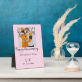 Plaque Photo Moderne boho joyeux anniversaire ajouter nom date (Côté)