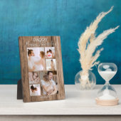 Plaque Photo Moderne | Bois rustique | Collage de photos (Côté)