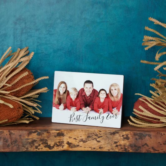 Plaque photo moderne Cool Best Family Ever (Côté)