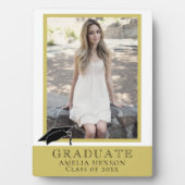 Plaque Photo Moderne Golden Graduation - photo (Devant)