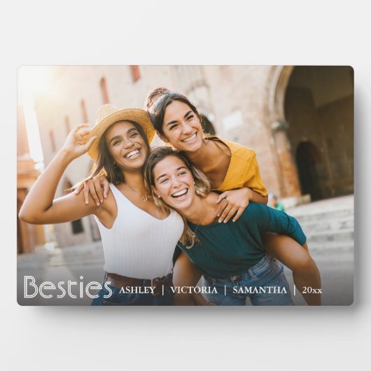 Plaque Photo Moderne Meilleur Amis Pour L'Amitié (Devant)