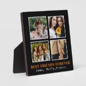 Plaque Photo Moderne Meilleurs Amis Pour Toujours Collage Photo (Recto)