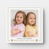 Plaque Photo Moderne Nous t'aimons Gigi Grandkids Photo (Devant)