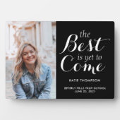 Plaque Photo Moderne Script Calligraphie Graduation Keepsaké Ca (Devant)