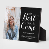 Plaque Photo Moderne Script Calligraphie Graduation Keepsaké Ca (Côté)