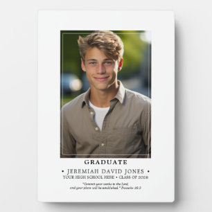 Plaque Photo Moderne Simple Photo Graduation Tabletop Easel
