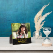 Plaque Photo Moderne Simple Typographie Or Diplômé Photo (Insitu)