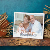 Plaque photo modifiable du grand-parent le plus ai (Côté)