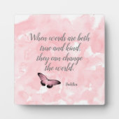 Plaque Photo Modifier la citation du Bouddha mondial (Devant)