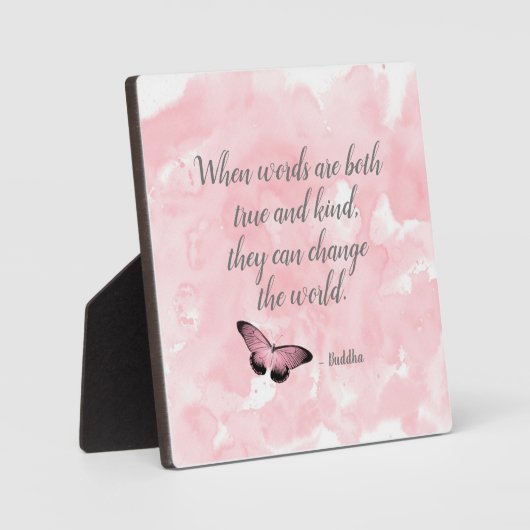 Plaque Photo Modifier la citation du Bouddha mondial (Recto)