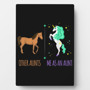Plaque Photo Moi Comme Tante Ou Tante Cheval Unicorn Cadeau