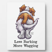 Plaque Photo Moins d'aboiement, plus de baguage (Devant)