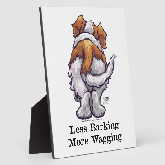 Plaque Photo Moins d'aboiement, plus de baguage (Côté)