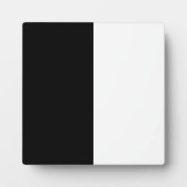 Plaque Photo Moitié Noir Et Moitié Blanc (Devant)