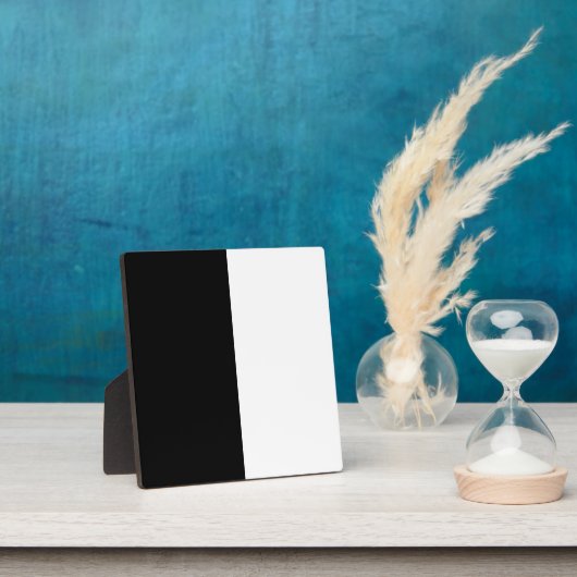 Plaque Photo Moitié Noir Et Moitié Blanc (Insitu)