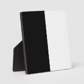 Plaque Photo Moitié Noir Et Moitié Blanc (Recto)