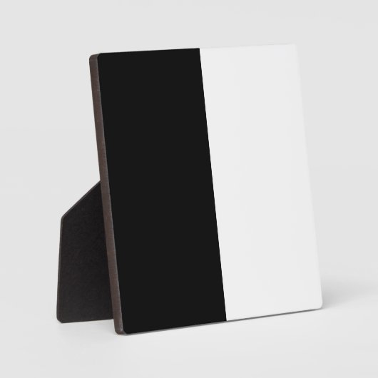 Plaque Photo Moitié Noir Et Moitié Blanc (Recto)