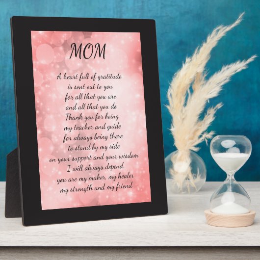 PLAQUE PHOTO MOM (Côté)