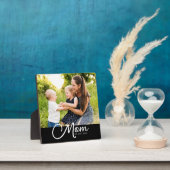 Plaque Photo Mom Established Script Black Photo (Insitu)