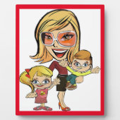 PLAQUE PHOTO MOM ET ENFANTS (Devant)