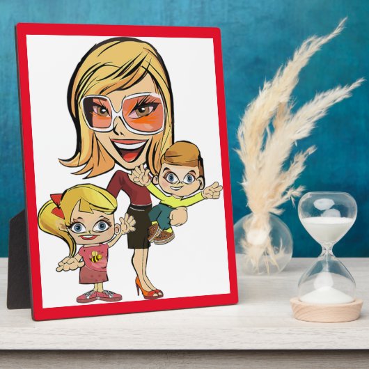 PLAQUE PHOTO MOM ET ENFANTS (Côté)