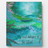 Plaque Photo Mon âme enchante dans le Seigneur (Devant)