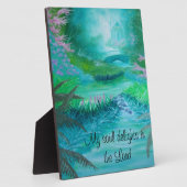 Plaque Photo Mon âme enchante dans le Seigneur (Côté)