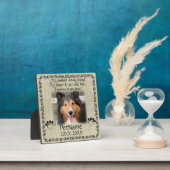 Plaque Photo Mon Ami Fidèle Pet Sympathie Custom Burlap (Insitu)