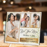Plaque Photo Mon amour Maman : Ma reine, mon inspiration<br><div class="desc">Aimez-vous Maman : Ma reine, ma plaque d'inspiration - la manière parfaite de montrer votre appréciation et votre admiration pour la femme la plus importante de votre vie. Cette magnifique plaque comporte trois photos personnalisables et les mots sincères "Love You Mom, My Queen, My Inspiration." Réalisée avec précision et soin,...</div>
