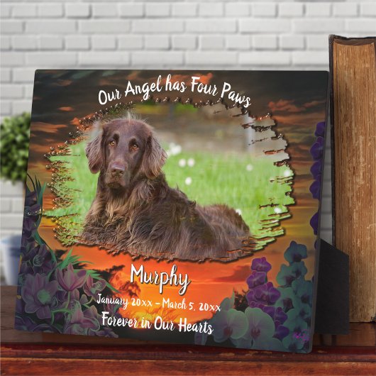 Plaque Photo Mon ange a quatre pattes Sunset 2584